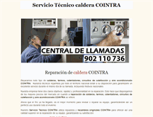 Tablet Screenshot of cointra.reparacion-caldera.com