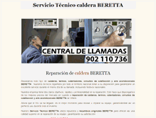 Tablet Screenshot of beretta.reparacion-caldera.com